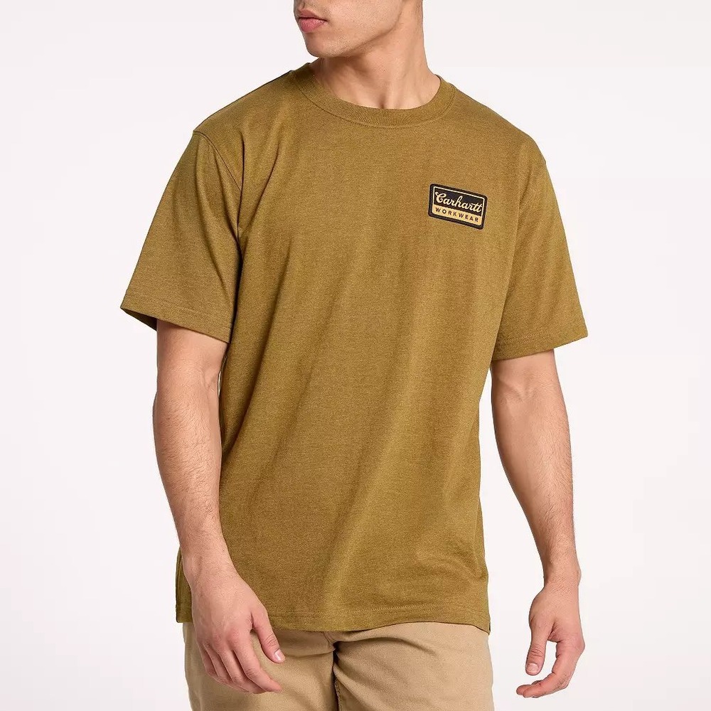Carhartt Mens Relaxed Fit Script Patch Short Sleeve T-Shirt Size Small NWT